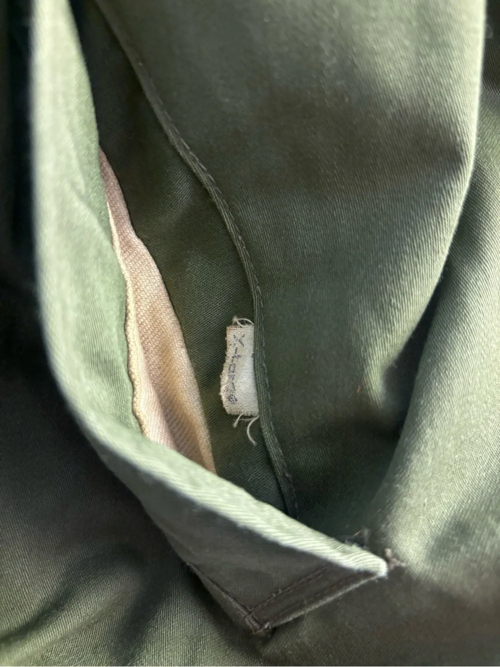 US Military Vintage 1950s Zip Hood Civilian B-9 Parka Jacket Mens Size XL